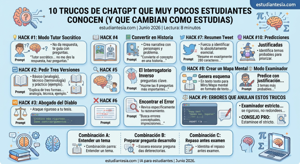 trucos ChatGPT estudiantes