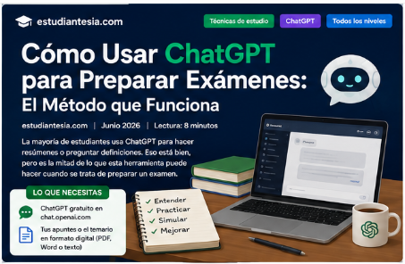 ChatGPT para preparar exámenes.