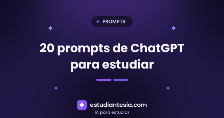20 Prompts de ChatGPT para Estudiantes (Copia y Pega)