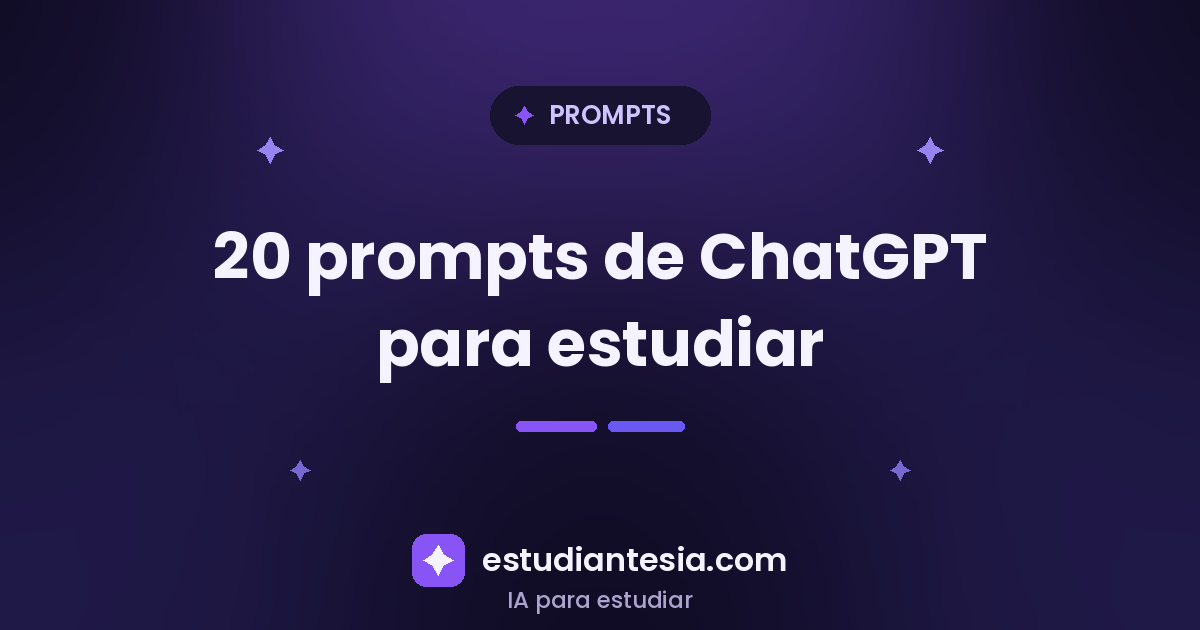 20 Prompts de ChatGPT para Estudiantes (Copia y Pega)