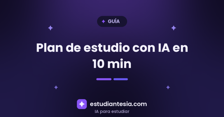 Plan de Estudio con IA: Cómo Crearlo con ChatGPT en 10 Minutos