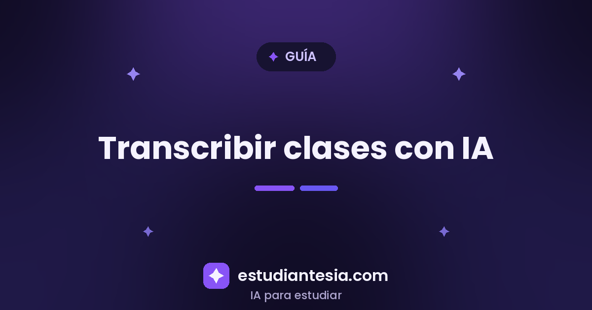 Cómo transcribir y resumir clases con IA en 3 pasos